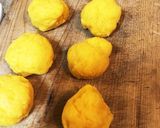 カボチャと片栗粉の焼き団子作り方4写真