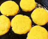 カボチャと片栗粉の焼き団子作り方5写真