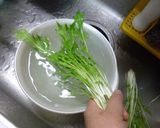 水菜の洗い方♡(❊´︶`❊)。۞·:作り方1写真
