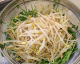 豆苗とモヤシと焼き海苔のナムル作り方2写真