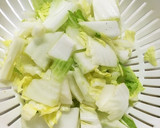 時短★白菜ともずくのさっぱりスープ作り方1写真