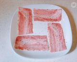 レンジで簡単2分、ベーコン焼肉丼！作り方1写真