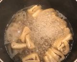 れんこん、油揚げ、チーズのスープごはん！作り方2写真