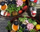 【簡単】キャラ弁 おかず なると 薔薇作り方12写真