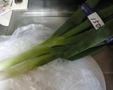 白ネギと豚肉の簡単炒め物。作り方1写真