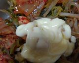 食いつきそうジャッキーの野菜キムチ笹身丼作り方2写真