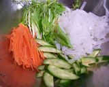 味は一緒かな？フォーで…生春巻き風サラダ作り方7写真