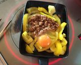 パプリカ納豆オムレツ丼作り方3写真