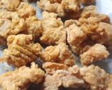 鶏の素揚げと、醤油わさびのぺペロンチーノ作り方1写真