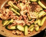 豚肉ときゅうりのおかか炒め作り方3写真