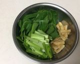 小松菜と油揚げの煮びたし作り方1写真
