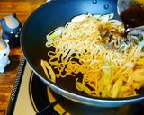 「ネギ焼きそば」作り方5写真
