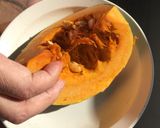 電子レンジで柔らかく！かぼちゃの切り方作り方1写真