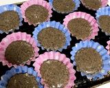黒ゴマとココアのカップケーキ作り方3写真