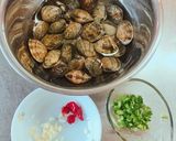 簡単 あさり のにんにく香る酒蒸し作り方1写真