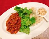 サバの味噌煮缶とトマトのドライカレー作り方8写真