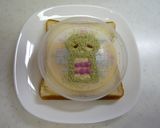 簡単！似てる!?ガチャピントースト作り方3写真