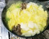 白菜と豆腐とウィンナーのチキンコンソメ煮作り方5写真
