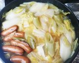 白菜と豆腐とウィンナーのチキンコンソメ煮作り方8写真