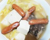 白菜と豆腐とウィンナーのチキンコンソメ煮作り方9写真