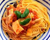 キノコとツナのトマトパスタ作り方14写真