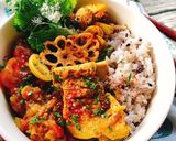スペアリブの無水カレーで雑穀ボウル作り方14写真