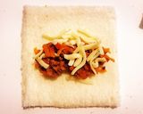 残ったタコミートと食パンで、カレーパン風作り方3写真