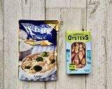 くんせい牡蠣とクリームソースのカナッペ作り方1写真