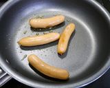 簡単！もやしウィンナーカレーソテー作り方1写真