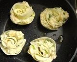 簡単給食　えびと豆腐の薔薇ぎょうざ☆作り方8写真