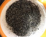 レンチンで！黒ごまプリン作り方1写真