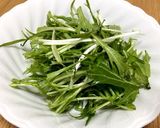 ゴマだれで手抜き☆水菜のごま和え作り方1写真