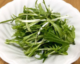 ゴマだれで手抜き☆水菜のごま和え作り方1写真