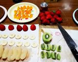 誕生日ケーキ　…フルーツいっぱい…作り方3写真