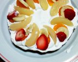 誕生日ケーキ　…フルーツいっぱい…作り方5写真