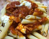 簡単☆トマトとモッツァレラチーズパスタ作り方8写真