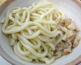 月見かすうどん作り方2写真