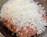 鶏むね肉5：もも肉5の肉団子作り方7写真