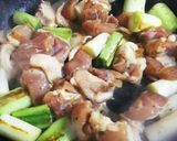 鶏モモ肉の串無し『ねぎま』、ニンニク味！作り方4写真