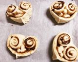 HB生地でハートのチョコシナモンロール作り方8写真