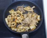 豚とレンコンの甘辛炒め作り方5写真