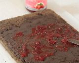 赤薔薇アムールショコラのロールケーキ作り方25写真