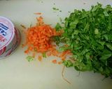 セロリの葉っぱとシーチキン炒め作り方1写真