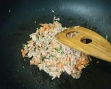 セロリの葉っぱとシーチキン炒め作り方2写真