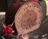 赤薔薇アムールショコラのロールケーキ作り方41写真