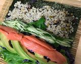 雑穀玄米&野菜deヘルシー♡寿司ブリトー作り方6写真