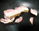 ほうれん草とベーコンの簡単クリームパスタ作り方2写真