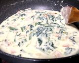 ほうれん草とベーコンの簡単クリームパスタ作り方5写真