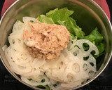 レタスと蓮根の、和風ツナマヨサラダ！作り方3写真