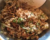 B級グルメ風！納豆焼きそば丼作り方3写真